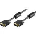 goobay Monitorkabel mit 15-poligen HD-Steckern, Kabel, schwarz