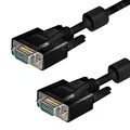 1,8m S-VGA Monitorkabel Monitor Kabel SUB-D Stecker Ferrit Beamer ca. 2m