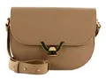 COCCINELLE Dew Crossbody Grained Leather Umhängetasche Tasche Skin hellbraun Neu