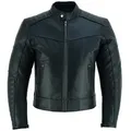 PROANTI Motorradjacke PROANTI Motorradjacke elegante Biker Chopper Leder Jacke XL