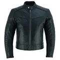 PROANTI Leder Motorradjacke Biker Jacke elegante Motorrad Chopper Lederjacke