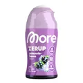 MORE Zerup, Johannisbeere, 65 ml, für bis zu 8 l Fertiggetränk, zuckerfreier Sirup mit u.a. echten Fruchtextrakten, vegan, zero Kalorien - made in Germany