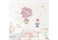 Montegoni Wandsticker Kinder Tier Dekoration (Elefant, Ballon, Sterne, Wolken, mit Sonne Wandaufkleber), Wandtattoo mit Waldtieren für Schlafzimmer,Kinderzimmer