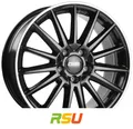 CMS C23 diamond rim black 8x18" ET43 LK5 112 ML 66.5 Alufelgen 18 Zoll