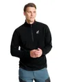 RevolutionRace Hiker Half-Zip Fleece für Herren, Leichter und elastischer Fleece mit halbem Reißverschluss, Black, XL
