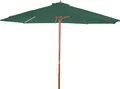 Sonnenschirm Florida, Gartenschirm Marktschirm, Ø 3,5m Polyester/Holz 7kg - grün
