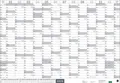 Mega-Posterplaner, silber 2026