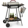 Klarstein Gatsby Elektrogrill Standgrill Tischgrill, Leistung: 2000 W, EasyGrill Concept, Grillfläche: 40 x 36 cm / Aluminiumdruckguss / Antihaft ... - Beige