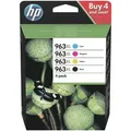 4x Original HP Tinten Patrone 963XL für OfficeJet Pro 9010 9012 9013 9014 MHD