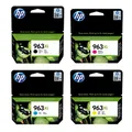 HP 963XL Multipack Original Druckerpatronen, 4er Pack, Schwarz, Cyan, Magenta, Gelb