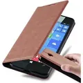 Cadorabo Hülle für Nokia Lumia 650 Schutz Hülle in Braun Handyhülle Etui Case Cover Magnetverschluss