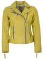 Gipsy - Damen Lederjacke Bikerjacke Lammnappa Yellow Größe L