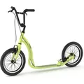 Yedoo Friday Alloy Roller Scooter Tretroller - für Erwachsene und Teenager, bis 150 kg, mit Luftreifen 16/16 und verstellbarem Lenker Grün - Grün