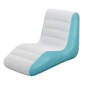 Luftliege Luftsessel mit ergonomischer Rückenlehne Luftmatratze 133 x 79 x 88 cm