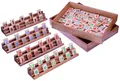 LOGOPLAY Spiel Rummy, Gesellschaftsspiel, Rummy Okey im Holzkasten – Legespiel aus Holz für 2 bis 4 Spieler