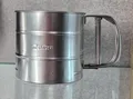 METALTEX 115025010 Mehlschüttelsieb 10 cm aus Weißblech mit Einhand-Mechanism...