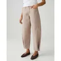 OPUS Relax-fit-Jeans LOLAH VISION Barrel aus BCI Cotton Mix Mid Rise ovales Bein, fester Griff 42 L28