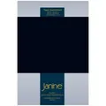 Janine Topper Comfort Jersey Spannbetttuch 180x200 cm - 200x220 cm | schwarz - schwarz