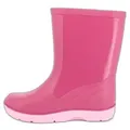 Beck Regenstiefel Basic Gummistiefel (für Mädchen und Jungen, in vielen Farben und Größen verfügbar) schmaler Schlupf-Stiefel, herausnehmbare Innensohle rosa 33 EU