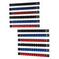CASOMAN 12PC ABS Socket Organizer, Premium Quality Socket Holders,1/4-Inch x 48 Clips, 3/8-Inch x 90 Clips, 1/2-Inch x 36 Clips, Blue & Red & Black