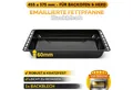 ICQN Backblech 455 x 375 mm, Emailliert, (1-St), Extra Tiefe Emaillierte Fettpfanne, Kratzfest & Rostfrei