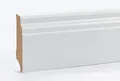 EGGER Sockelleiste Hamburger Profil geschwungen weiß, L: 240 cm, H: 7 cm, 1-St., passend zu allen Fußboden Dekoren