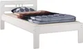 Einzelbett Futonbett 100x200 Kieferbett Massivholz weiß Bettgestell Zubehör wählbar V-60.64-10Wohne Zubehör