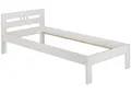 Erst-Holz®Einzelbett Futonbett 100x200 Kieferbett Massivholz weiß Bettgestell ohne Zubehör 60.64-10 W oR