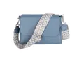 MIRROSI Umhängetasche Damen, Crossbody Bag, Echtleder Made in Italy (1 Tasche 2 Gurte oder Basic Version 1 Tasche 1 Gurt), 27x20x7cm (BXHXT) Mittelgroß