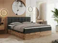 MKS MÖBEL Boxspringbett ALBERO 1 (Set, Packung, Topper T25/Visco, Stauraum, Matratzen, Bettkästen, T30-Schaum), Doppelbett, Multipocket-Matratzen, Möbelplatten, Praktisch
