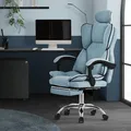 Ergonomischer Bürostuhl höhenverstellbar Chefsessel mit Kopfstütze Drehstuhl