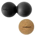 ø 6,5cm Lacrosse Duo Faszienball + Faszienball Cork 6,5cm | Massageball Ball