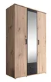 Schrank mit Spiegel und Schubladen 120 cm breit CHICAGO Artisan Eiche / Schrank