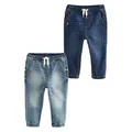 Next Comfort-fit-Jeans 2er-Pack Jogger-Jeans mit Komfort-Stretch (2-tlg) blau 104-110 (4-5 J.)