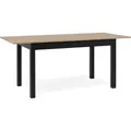 Finori Ausziehtisch Coburg 120 Artisan-Eiche und Schwarz - Schwarz