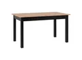P & B Esstisch, Schwarz, Eiche Artisan, Holzwerkstoff, rechteckig, eckig, 70x76.5x120 cm, ausziehbar, Esszimmer, Tische, Esstische, Esstische ausziehbar
