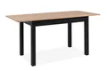 Finori Esstisch in Artisan Eiche / Schwarz. Abmessungen (BxHxT) 120x76,5x70 cm