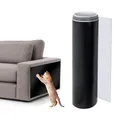 Katzen Kratzschutz Selbstklebend, Anti Kratz Folie für Katzen, Abriebfeste Kratzfolie Katzen für Möbel Couch Sofa Wand Tür Schutz, Anti Kratz Tape - 25 x 300 cm, Schwarz