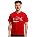 COCA COLA T-Shirt Herren T-Shirt Logo Print Unisex Retro Sammlerstück Party Fanartikel rot M