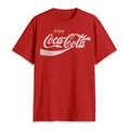 Coca-Cola Herren Eighties Coke Short Sleeve T-Shirt, Rot/Ausflug, einfarbig (Getaway Solids), Mittel