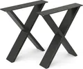Tischbeine Vicco Schwarz 40 x 42 cm X-Form, Model 34128