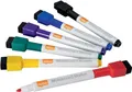 Nobo Rexel wiederbeschreibbare, trocken abwischbare Mini-Marker – farblich sortiert, 6er-Pack