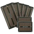 EPLZON Prototype Board Lötbares Breadboard Doppelseitig Leiterplatte PCB Circuit Board zum Schweißen von Arduino, DIY elektronische Artikel(5 Stück + 2 Stück,Schwarz)