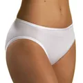 HERMKO 1031 5er Pack Damen Midi-Slip aus 100% Bio-Baumwolle, Farbe:weiß, Größe:48/50 (XL)