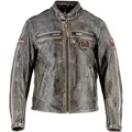 Helstons Ace 10Ans Motorrad Lederjacke, braun, Größe M für Männer