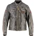 Helstons Motorradjacke Ace 10Ans Motorrad Lederjacke herausnehmbares Innenfutter,wasserdicht braun M