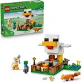 LEGO Minecraft Hühnerfarm - Spielzeug zum Bauen mit Hühner Fan Minifigur, Baby Zombie und Fuchs Figuren - Set mit Minecraft Figur - Gamer Geschen... - Bronze
