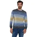Engbers Rundhalspullover Herren Pullover gestreift, Mehrfarbig bunt XXL