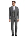 Steffen Klein Herren Anzug - Dreiteiler - Slim Fit - Größe 46 - Business Anzug mit Weste - Elastischer Komfort - Grau