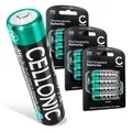 CELLONIC, Akku kompatibel mit Siemens Gigaset A400, A415, AS405, A510, AS690, C430, C530HX, CL660HX, E560, E290A (1000mAh, 1.2V) 12x Ersatzakku